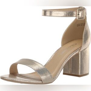 CL by Laundry Women's Gold Heeled Sandals